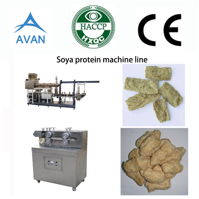 Vegan soy protein chunks machine